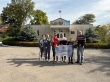 Представитель Донской Федерации по северной ходьбе - Алина Браташ провела занятие с получателями социальных услуг и сотрудником по скандинавской ходьбе. 